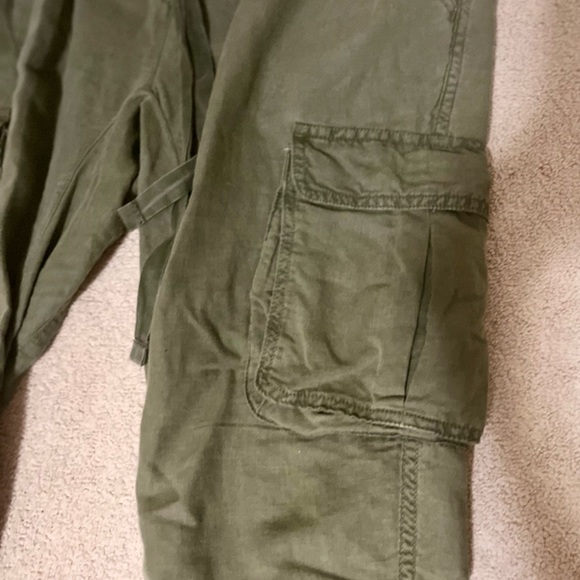 - Linen and cotton joggers, Aerie, size 2 regular, distressed look. New! - Picture 12 of 13